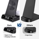 Wireless Charger for Samsung, 3 in 1 Wireless Charging Station for Galaxy S25 Ultra/S24/S23/Z Flip 7/Fold 6, Stand for Samsung Galaxy Watch 8/8 Classic/Ultra/7/6/5, Phone Charger for Galaxy Buds 3/Pro - 8