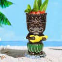 Tiki Mugs Glasses Mug for Cocktails Set of 4 Large Ceramic Tropical Cups Hawaiian Party Creative Cocktail Glass Drinks Bar Drinkware Premium Tropical Exotic Cute Barware 4 Packs - 5