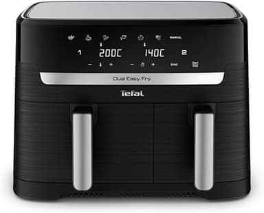 Tefal Dual Fryer without oil, 8.3 L capacity, 2 drawers o…
