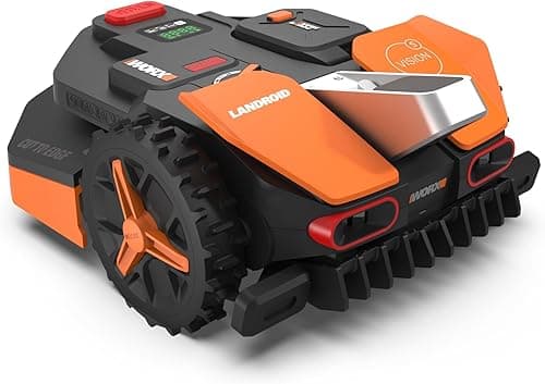 WORX WR202E Landroid Vision Robotic Lawn Mower – 250m² Patented AIA Mowing Multi-Zone, Auto Charging, 20V PowerShare Battery, Rain Sensor, Cut-to-Edge Technology, App-Controlled, 2025 Model
