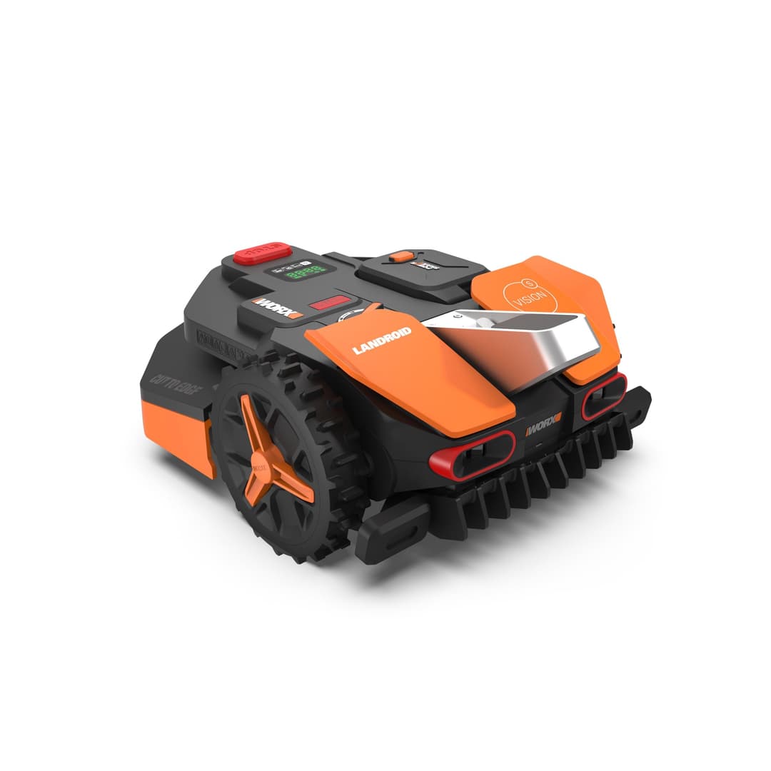 WORX WR202E Landroid Vision Robotic Lawn Mower – 250m² Patented AIA Mowing Multi-Zone, Auto Charging, 20V PowerShare Battery, Rain Sensor, Cut-to-Edge Technology, App-Controlled, 2025 Model