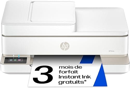 HP Envy 6520e, 714N9B, Imprimante Multifonction Jet d'encre A4, Couleur, Recto Verso Automatique, Jusqu'à 10 ppm, Wi-FI, Chargeur Automatique, Fax, 3 Mois de Forfait Instant Ink Gratuit, Portobello