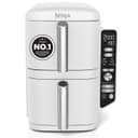 NINJA Double Stack XL Air Fryer, Friteuse sans huile Verticale Double Tiroir 4 Niveaux de Cuisson, 2 Tiroirs, 2 Grilles, Capacité de 9,5 L, 6 Fonctions, 8 Portions, Pinces, Blanc SL400EUWH - 1