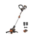 WORX Coupe-Bordures 2 en 1 sans Fil 20V WG163E.1, diamètre de 30 cm, se transforme en dresse-bordures, poignée Amovible, capot de protection, tête amovible 90°, livré avec une batterie 2Ah et chargeur - 1