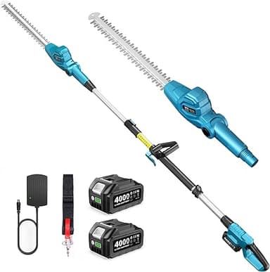 SEESII Telescopic Hedge Trimmer Battery 20 Inches, Lightw…