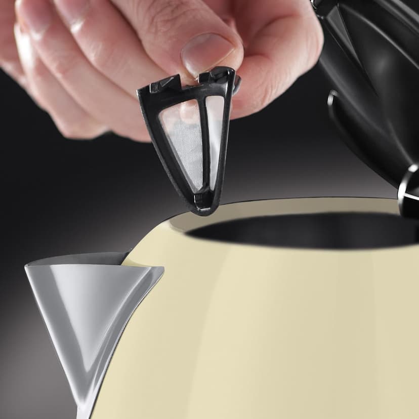 Russell Hobbs Kettle [1.7l, 2400W] Colours+ stainless steel cream (pressure cooking function, removable lime filter, optimised spout, external water level indicator) tea maker 20415-70 - 5