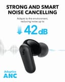 Soundcore Ecouteurs Bluetooth sans Fil P30i by Anker, Écouteurs sans Fil Reduction de Bruit Forte et Intelligente, Basses Puissantes, 45H d'autonomie, Étui 2-en-1 et Support pour téléphone, IP54 - 7