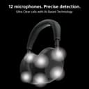 SONY WH-1000XM6 Flagship Noise Cancelling Over-Ear Wireless Bluetooth Headphones, Signature Hi-Res Sound Midnight Blue (Renewed) - 4