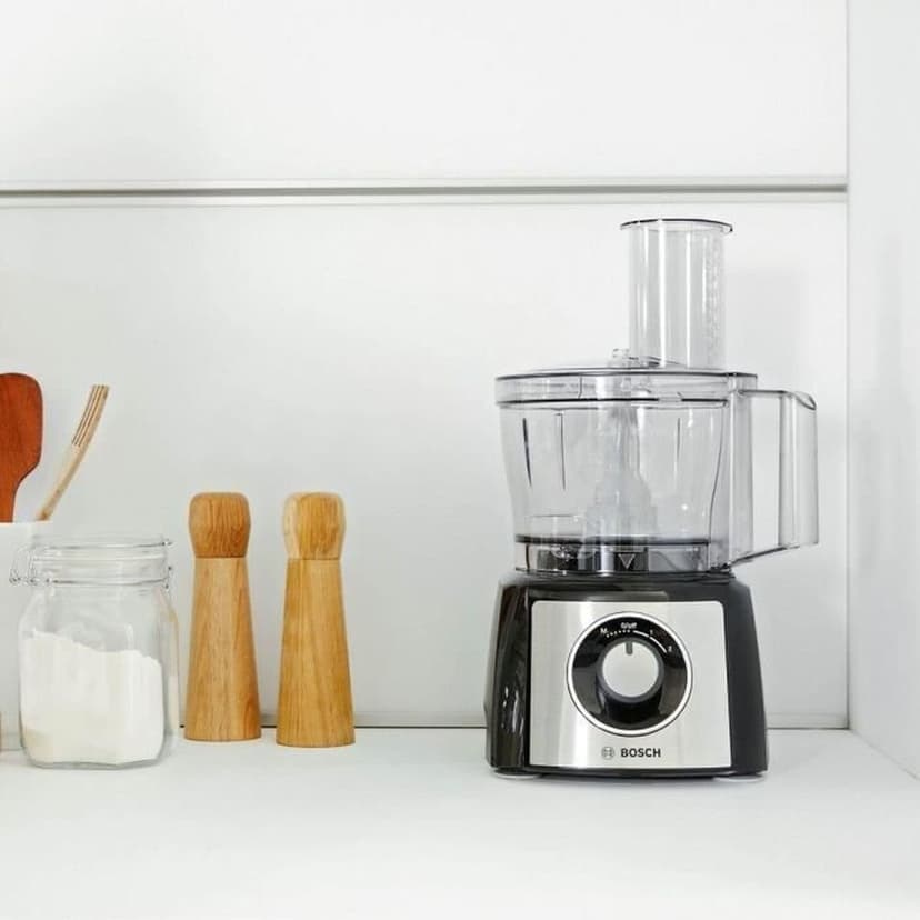 Bosch MultiTalent 3 MCM3501M — Versatile Food Processor with 50+ Functions — 800 W — 2.3 L Capacity — Colour: Black/Brushed Stainless Steel - 2