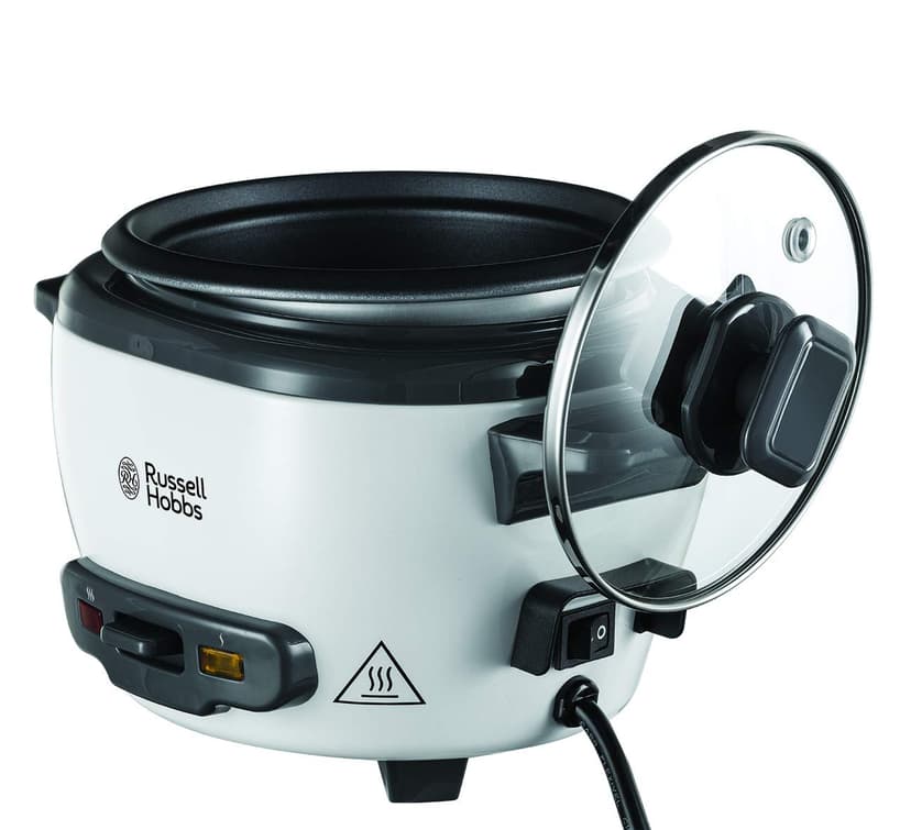 Russell Hobbs Medium Rice Cooker, Stainless Steel/White, Non-stick coating, dishwasher safe, 300 Watt) 27030-56, 6 servings at a time (up to 200 grams per serving) - 5