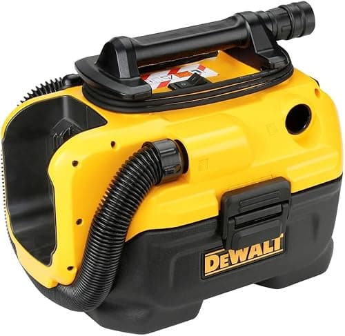 DEWALT - Aspirateur de chantier - aspirateur 7,5L à brancher sur secteur ou batteries 18/54V - aspire poussières et liquides sans changement de filtre - DCV584L-QW
