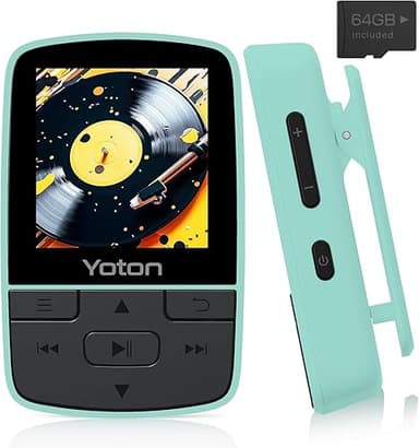 YOTON Lecteur MP3 64 Go avec Clip, Mini Musique MP3 Bluet…