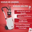 PHOENIX - Pulverisateur électrique de Jardin sur Roue Roller Sprayer, Pulverisateur Jardin avec Tuyau de 3m pour Une Pulvérisation sans Effort, pulvérisateur à Batterie, Autonome, Portable et Léger - 4