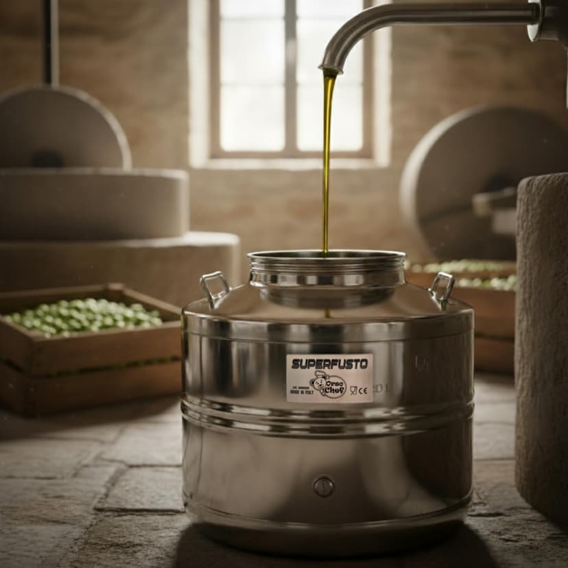 Stainless Steel Barrel 30 Litres for Oil and Wine - Food Grade Stainless Steel Container with Tap and Screw Cap | Canister Barrel for Olive Oil, Wine, Food Liquids - 6