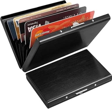 KEQAR Porte-Cartes RFID en Métal, Étui Carte Bancaire pou…