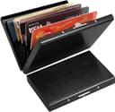 KEQAR Porte-Cartes RFID en Métal, Étui Carte Bancaire pour Femme et Homme, Porte-Cartes avec 10 Compartiments, Protection RFID & NFC, Étui Métallique pour Cartes et Visites - 1