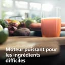 Philips Centrifugeuse Série 3000 - Extracteur de Jus avec cheminée XL 75mm, Technologie QuickClean, Capacité 2 L, Puissance 800W, Facile à assembler et rincer, Jus lisse sans pulpe, noir (HR1856/70) - 6