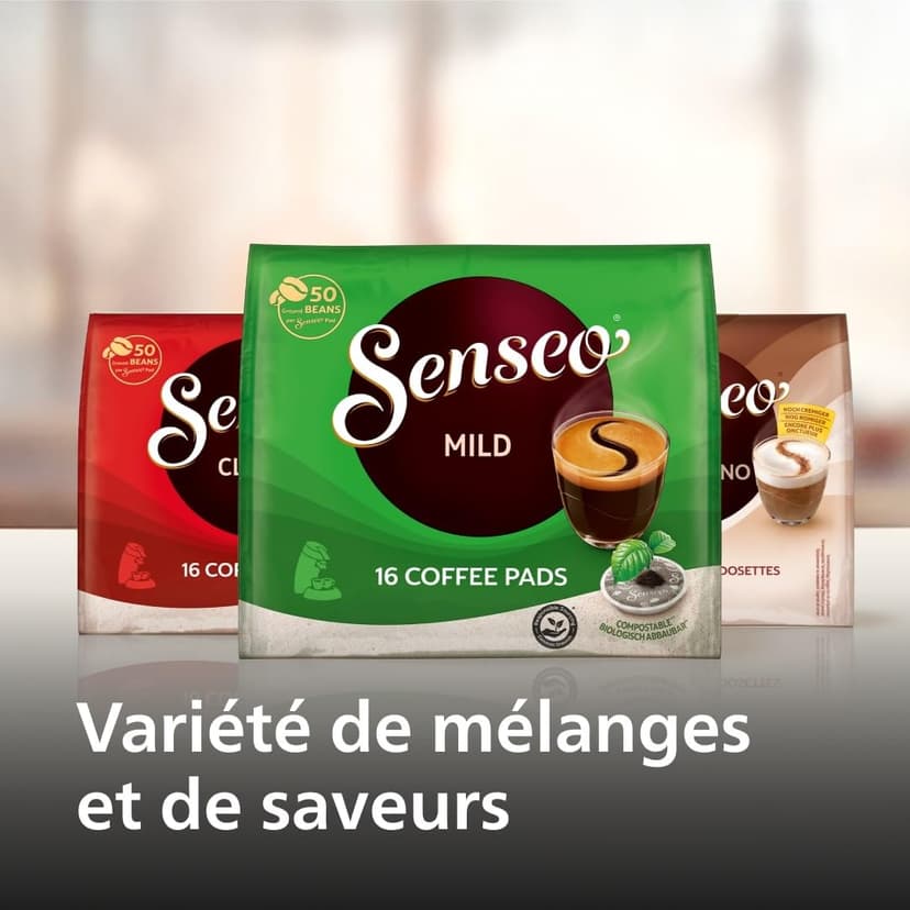 Philips Senseo Original Plus Machine à café à dosettes, Sélection de l'intensité du café, Technologie Coffee Boost, 2 tasses a la fois, Plastique recyclé, Bleu Paon (CSA210/00) - 8