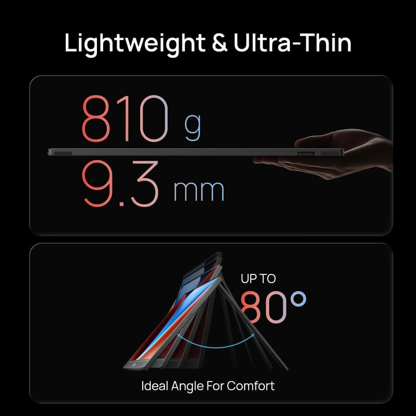 ARZOPA 16.1'' 144Hz Portable Monitor with Kickstand, 106% sRGB 1920×1080P FHD HDR 144HZ Gaming Monitor, Ultra Slim - Eye Protection-External Second Screen for Laptop/PC/Mac/PS3/4/5/Xbox - Z1FC - 6