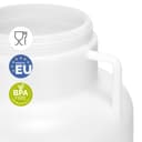 Garronda 60L Twist-Off Plastic Jerry Can Made of Food Grade HDPE Garden Water Tank Food Container Universal Plastic Bin GD-0078 White - 4