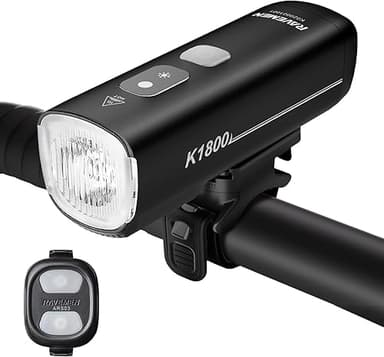 RAVEMEN 1800 Lumens Intelligente Phare Avant pour Vélo, K…