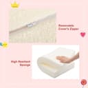 BEJOY Kids Sofa Bed 2-in-1 Flip Out Cuddly Sherpa Toddler Couch Convertible Chair to Lounger Children Sofa Bed Children's Day and Birthday Gift for Girls Boys, White - 3