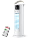 Climatiseur Mobile 4 en 1 Silencieux 28dB, Rafraîchisseur d’Air Mode Tempête, Oscillation 120°, 4 Vitesses Vent Naturel 3D Sommeil, 2 Brumisations, Minuterie 8H pour Chambre Bureau（Blanc ） - 1