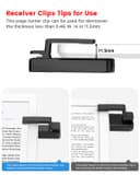 RF Remote Control Page Turner for Kindle Paperwhite Scribe Oasis Accessories, Clicker Page Turner for iPhone,Tablets Reading Camera Video Record Remote Triggers,Black - 5