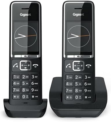 Gigaset Téléphone sans Fil Comfort 550 Duo Black, noir
