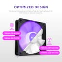 NZXT F120 RGB Core 120mm PWM Single Fan Black - 3