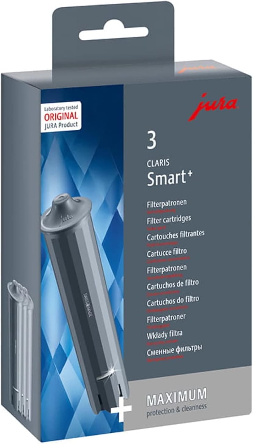 jura CLARIS Smart water filter cartridge (3 pieces), you will receive 1 set of 3 pieces - 1