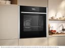 Neff CircoTerm, Slide and Hide B54CR71N0, N70, 60 x 60 cm, Stainless Steel, 3.7 Inch Full Touch TFT Colour and Graphic Display, Pyrolysis, Home Connect, Soft Opening and Close - 5