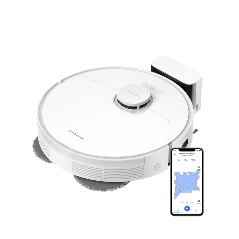dreame L10s Pro Gen 3 Robot Vacuum Cleaner, 13,000 Pa, DuoScrub Floor Washing System, 7mm Automatic Lift Mop, Powerful Carpet/Carpet Cleaning, 5200mAh Battery - 1