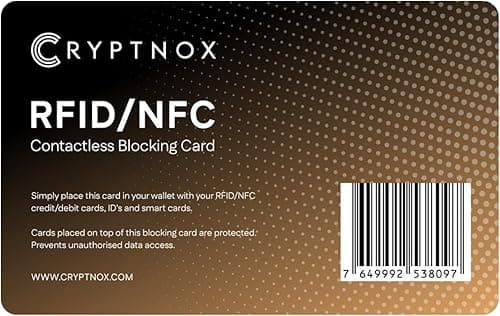 Cryptnox RFID/NFC Carte De Blocage sans Contact - Sécurit…
