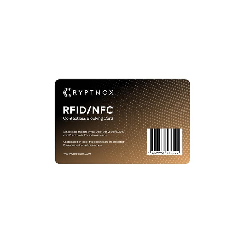 Cryptnox RFID/NFC Carte De Blocage sans Contact - Sécurit… - 1