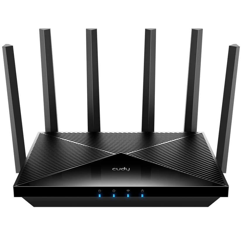 Cudy Tri-Band WiFi 7 BE11000 Router, 6-Stream 10 Gbps, 4 × 2.5G Ports, Up to 11000Mbps, VPN Server and Client, Cudy APP and Mesh, 6 × High-gain Antennas, WR11000 - 1