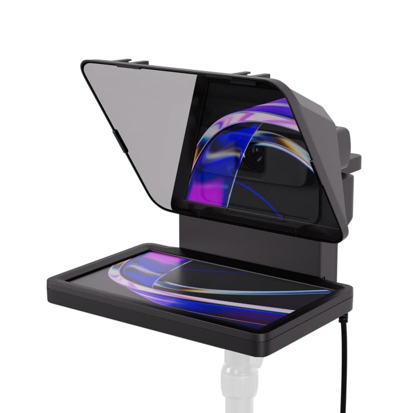 Elgato Prompter – Téléprompteur avec écran intégré pour YouTube, Twitch, Zoom, MS Teams et plus, prend en charge DSLR/Webcam/Smartphone, Affichage par glisser-déposer, compatible Mac/PC et Stream Deck - 1