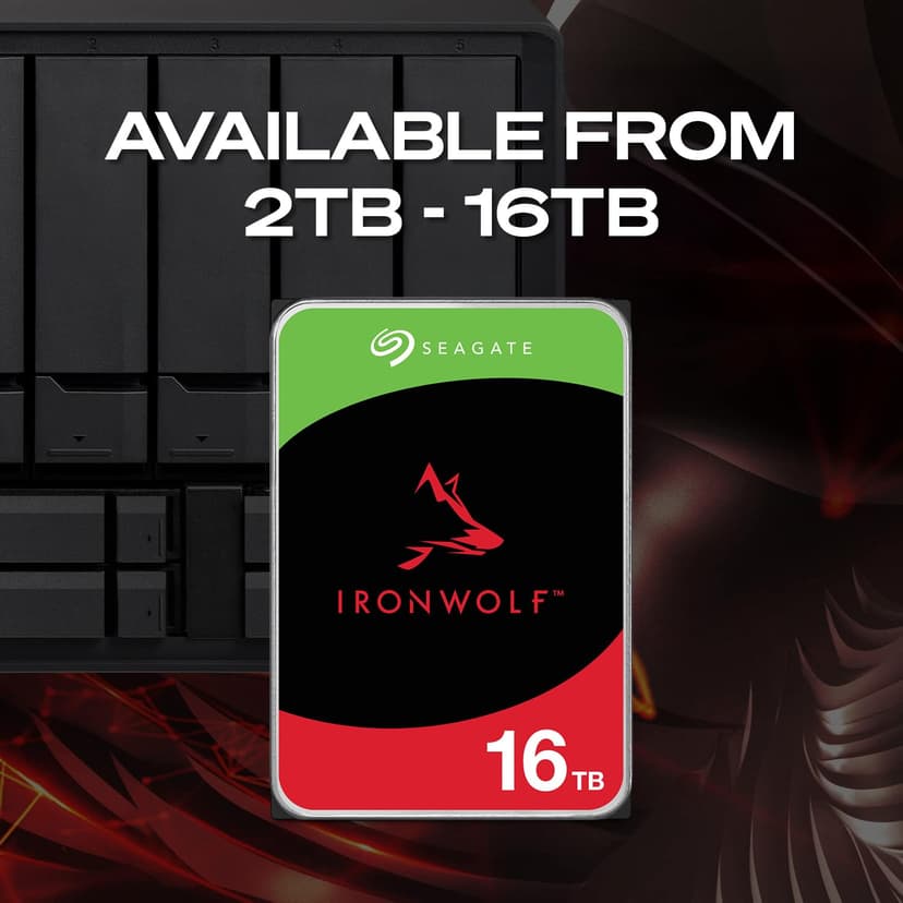 Seagate IronWolf 6TB, Internal NAS HDD, CMR 3.5 Inch, SATA 6GB/s, 5400 RPM, 256MB Cache for RAID NAS, Data Rescue Services, Frustration Free Packaging (ST6000VNZ06) - 7