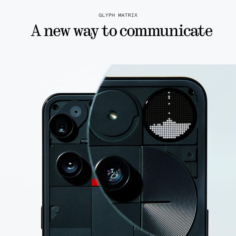 Nothing Phone (3) – Smartphone avec Triple caméra arrière 50 MP, Batterie Longue durée au Silicium-Carbone 24h, écran AMOLED 6,67" 120Hz, Glyph Matrix, 16GB + 512GB – Noir - 5