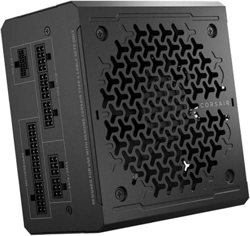 CORSAIR RM850e (2025) Alimentation ATX entièrement modulaire et silencieuse avec câble 12V-2x6 - Compatible ATX 3.1 et PCIe 5.1, efficacité Cybenetics Gold, condensateurs évalués à 105°C - Noir