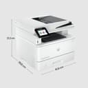 HP LaserJet Pro MFP 4102dw 2Z622F, Imprimante Multifonction A4, Impression Automatique Recto Verso, Noir et Blanc, 42 ppm, USB hôte, Wi-FI, Ethernet, ADF, Blanche - 4