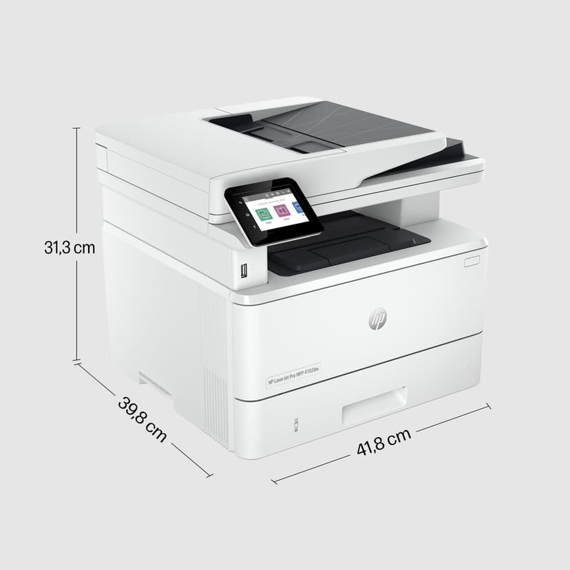 HP LaserJet Pro MFP 4102dw 2Z622F, Imprimante Multifonction A4, Impression Automatique Recto Verso, Noir et Blanc, 42 ppm, USB hôte, Wi-FI, Ethernet, ADF, Blanche - 4