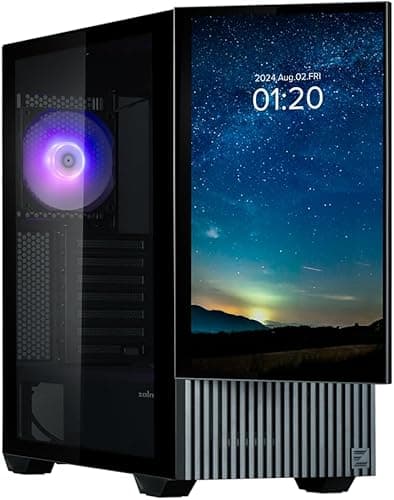 Zalman Z10 DS Medium Tower Case with 15.6 Inch Screen Black