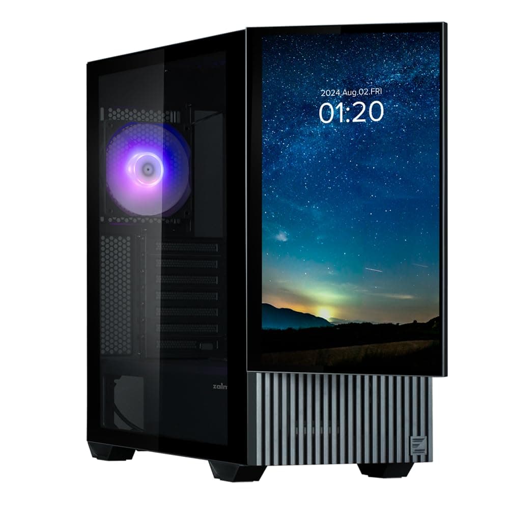 Boitier PC Moyen Tour avec écran 15,6'' Zalman Z10 DS (Noir)