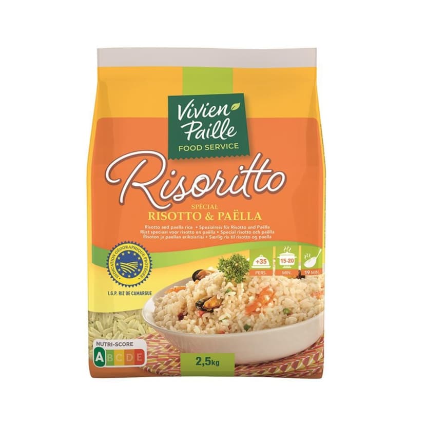 Riz pour paëlla et risotto VIVIEN PAILLE - 2,5 kg - 1