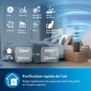 Purificateur d'Air Compact Philips 800i Series, 49m2, Filtre HEPA & Filtre à Charbon Actif, Élimine Jusqu'à 99,5% Des Virus Et Aérosols De l'Air (1), Noir (AC0850/11) - 3