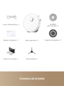 dreame L10s Pro Gen 2 Robot Aspirateur Laveur 7 000 Pa, Levage Automatique des Serpillières, Détection de Tapis par Ultrasons, Compatible avec Siri/Dreamehome, Poils d'animaux, Sol Dur et Tapis - 7