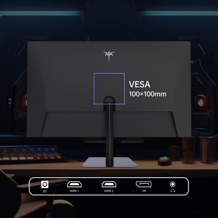 KTC 24.5" PC Gamer Monitor 400Hz 360Hz 240Hz | Fast IPS 1ms | FHD Display 1080P | HDR 400 128% sRGB | HDMI x2, DP x2 | Tilt Adjustment Silver Grey Screen 360Hz VESA H25 x 7 - 9