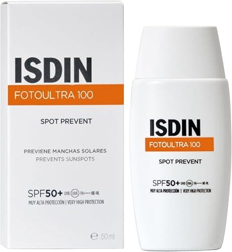 ISDIN Fotoultra 100 Spot Prevent SPF 50+ (50 ml) | Crème Solaire pour Aider à Prévenir les Taches sur le Visage