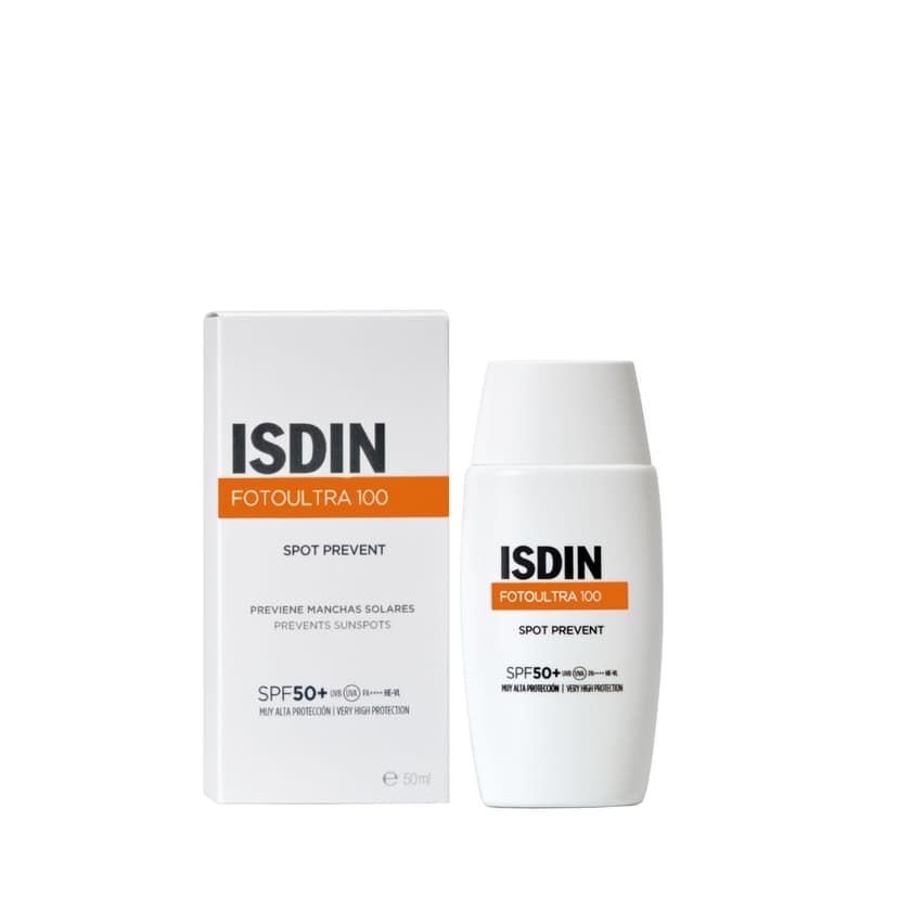 ISDIN Fotoultra 100 Spot Prevent SPF 50+ (50 ml) | Crème Solaire pour Aider à Prévenir les Taches sur le Visage - 1